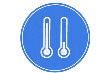 climate services blue icon